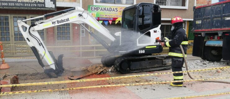 Ruptura tubo de 4” de gas natural