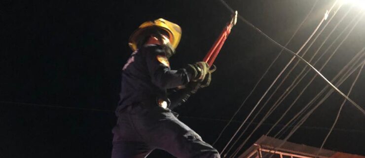 Caída de cables