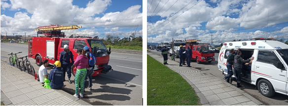 Atención pre hospitalaria colisión